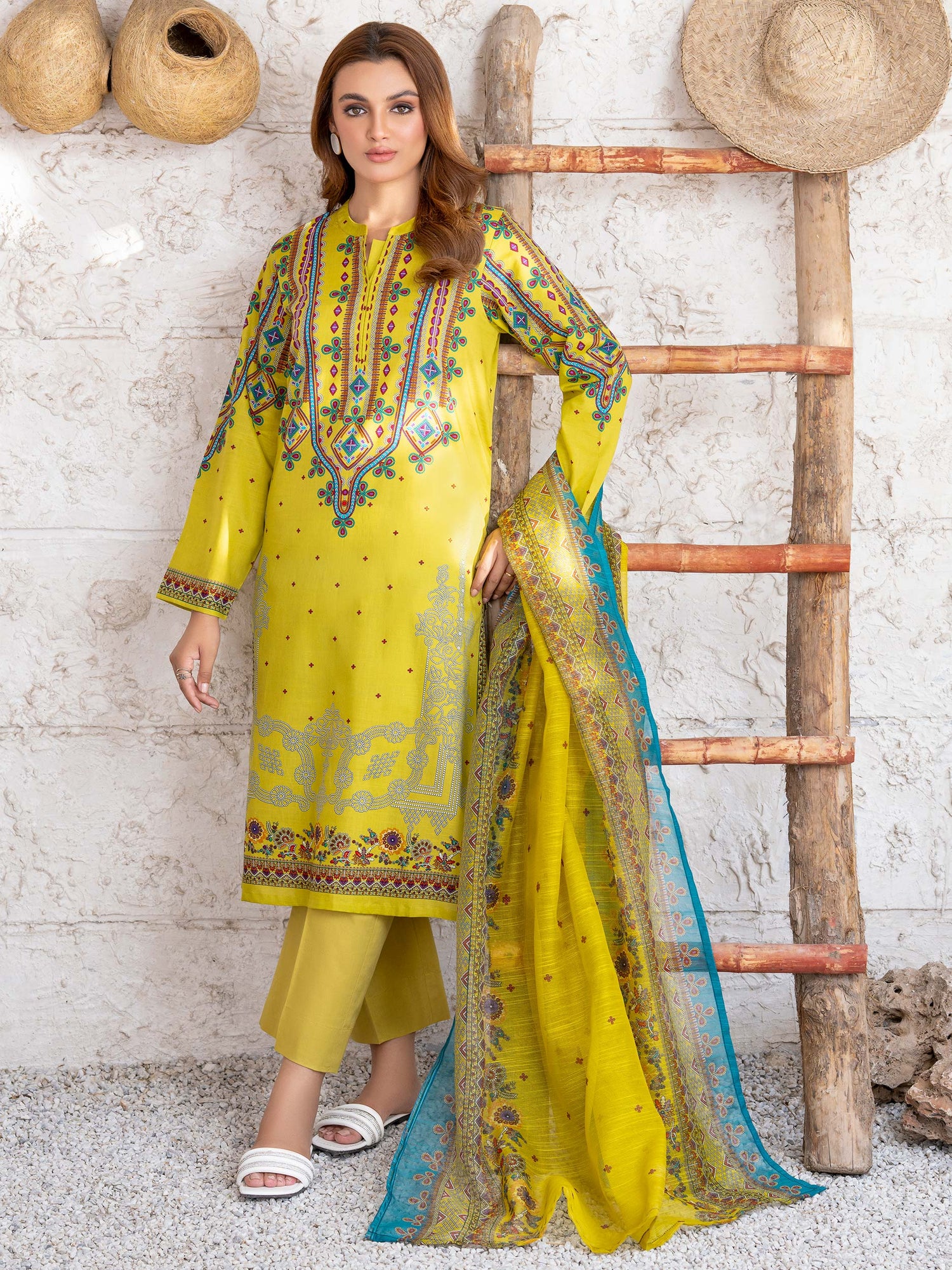 Limelight 3 Piece Custom Stitched Suit - Yellow - LB29155