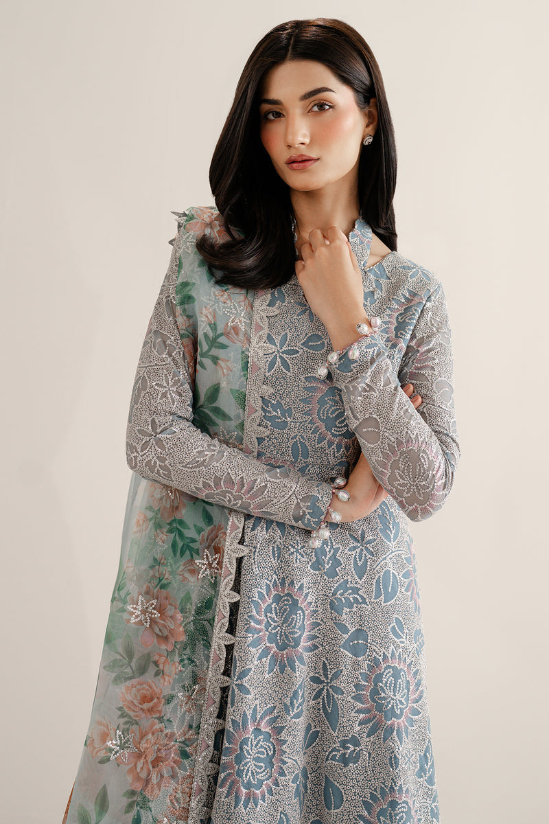 Jazmin 3 Piece Custom Stitched Suit - Blue - LB30662