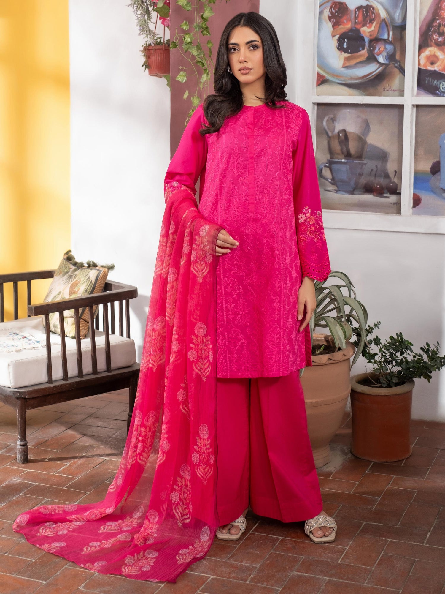 Limelight 3 Piece Custom Stitched Suit - Pink - LB29161