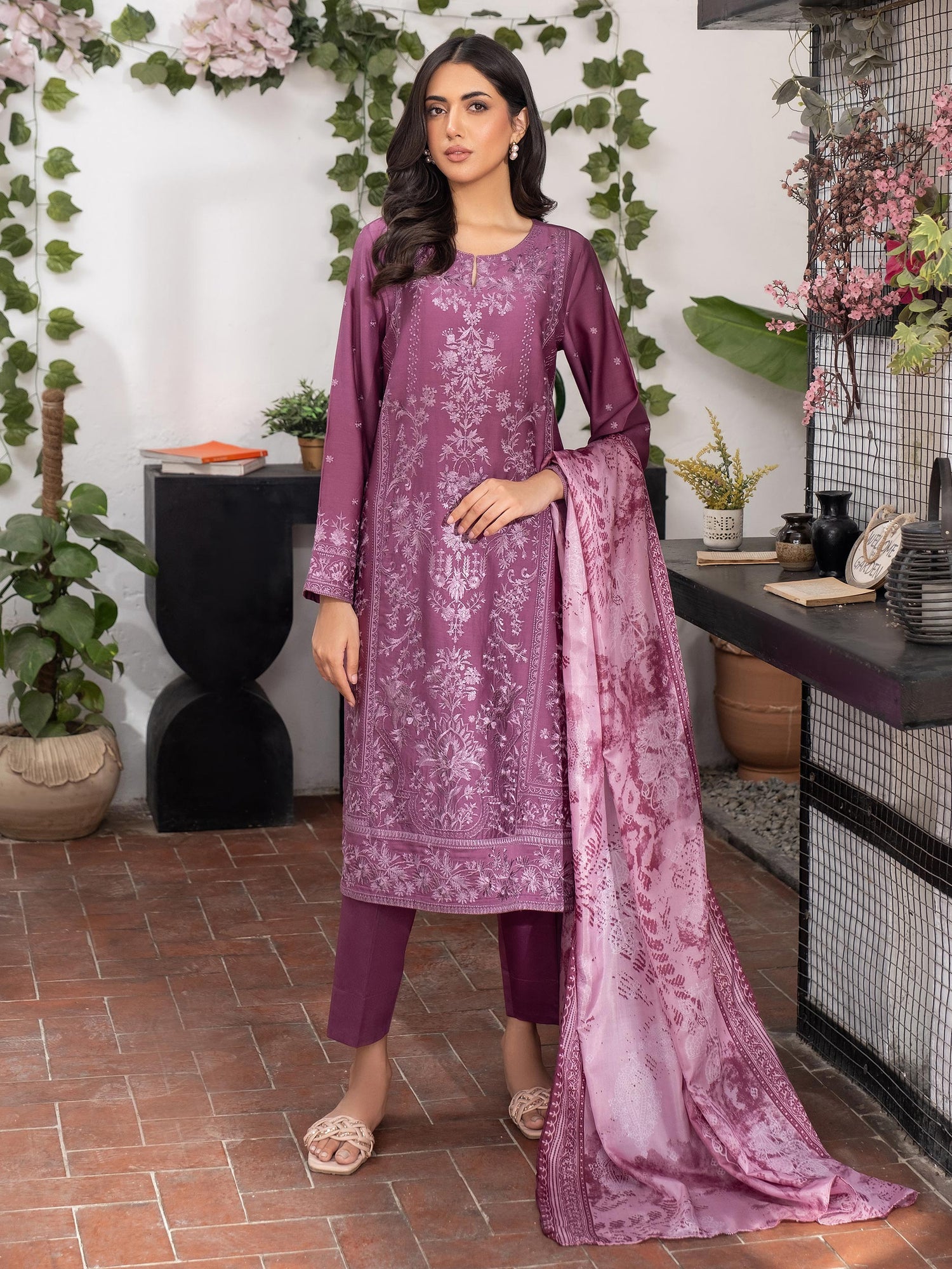 Limelight 3 Piece Custom Stitched Suit - Purple - LB289341