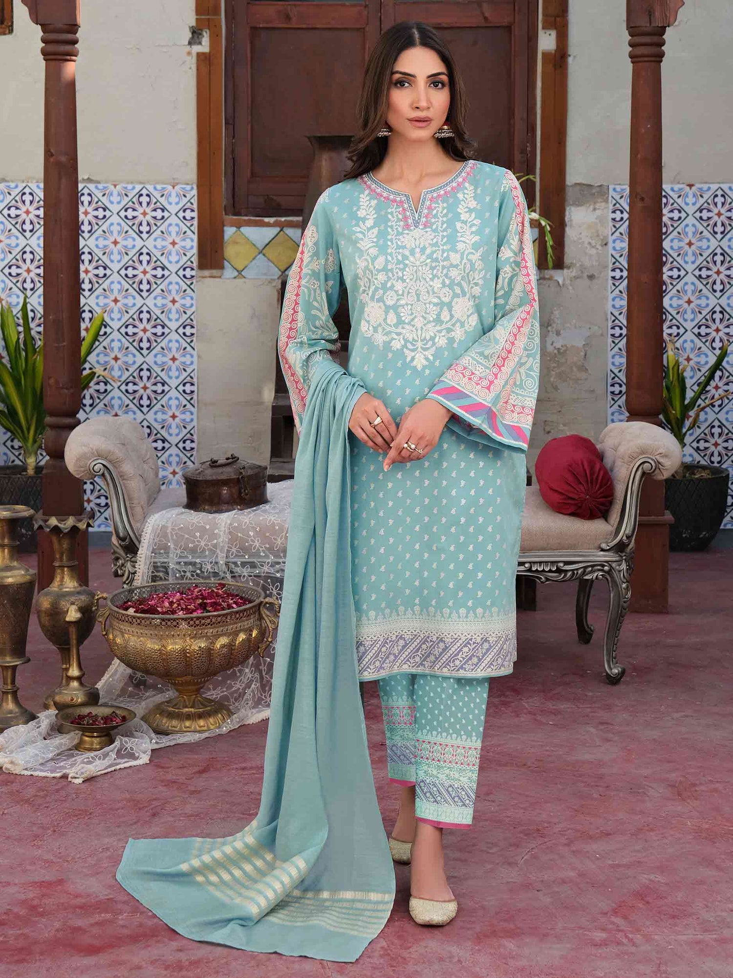 Limelight 3 Piece Custom Stitched Suit - Blue - LB29156