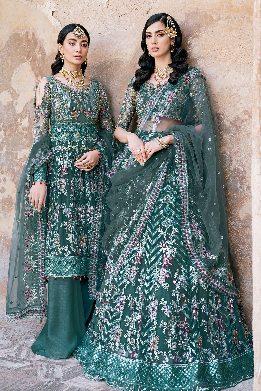 Ramsha 3 Piece Custom Stitched Suit - Green - LB27303