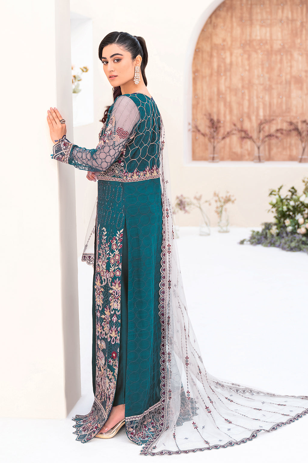 Ramsha 3 Piece Custom Stitched Suit - Green - LB26829