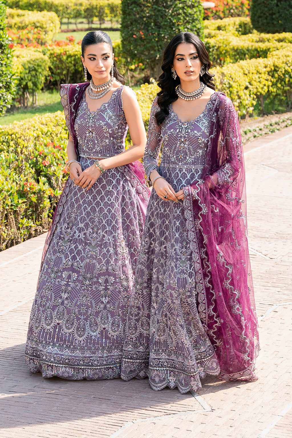 Ramsha 3 Piece Custom Stitched Suit - Purple - LB27299