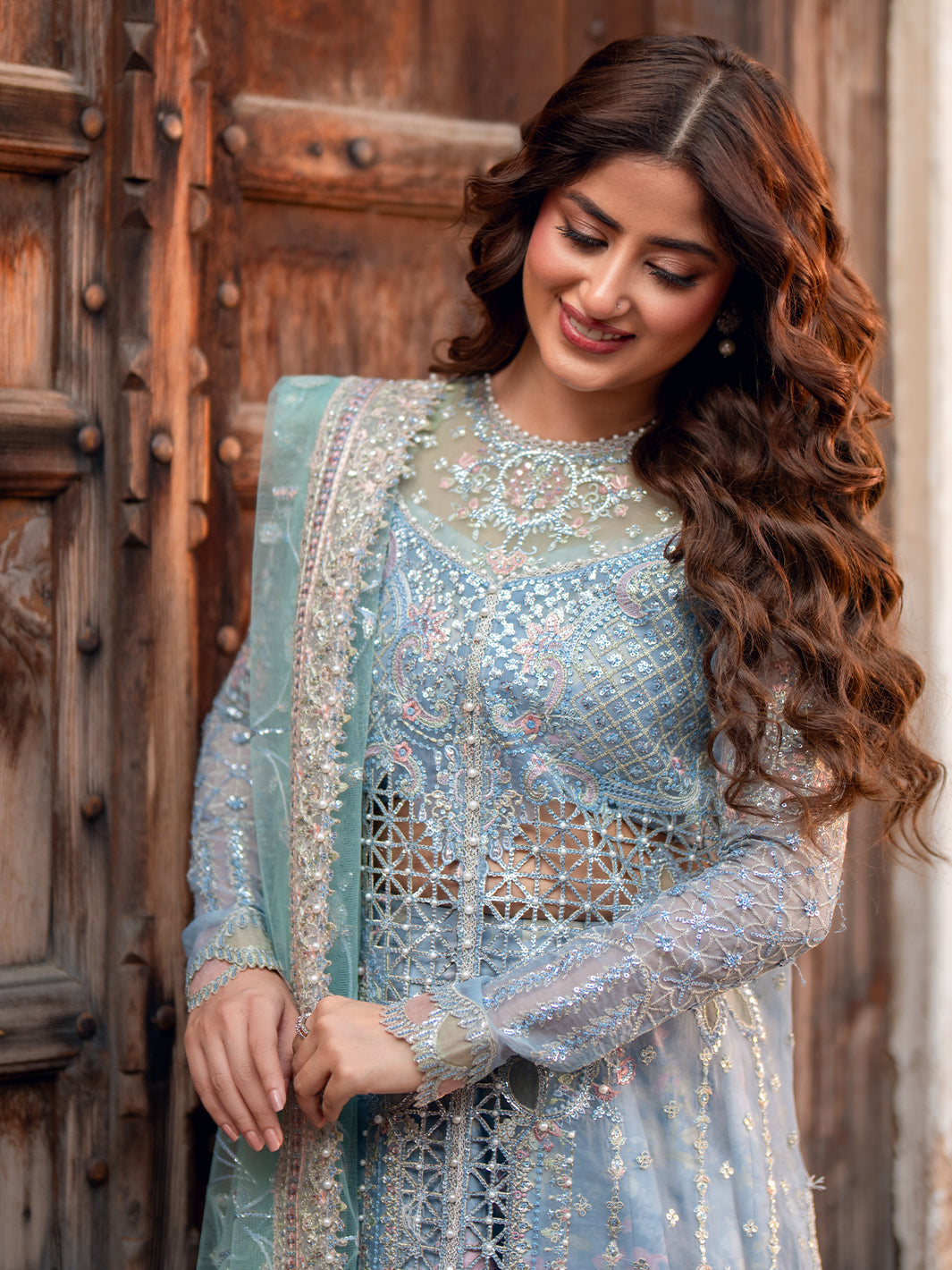 Bin Ilyas 3 Piece Custom Stitched Suit - Blue - LB30917