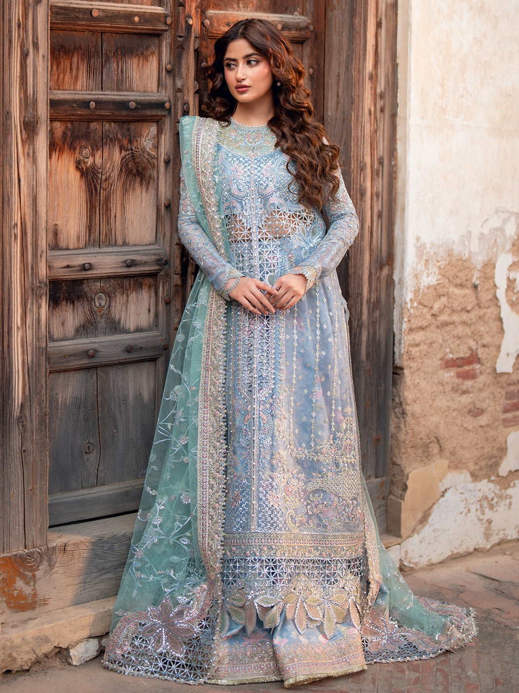 Bin Ilyas 3 Piece Custom Stitched Suit - Blue - LB30917