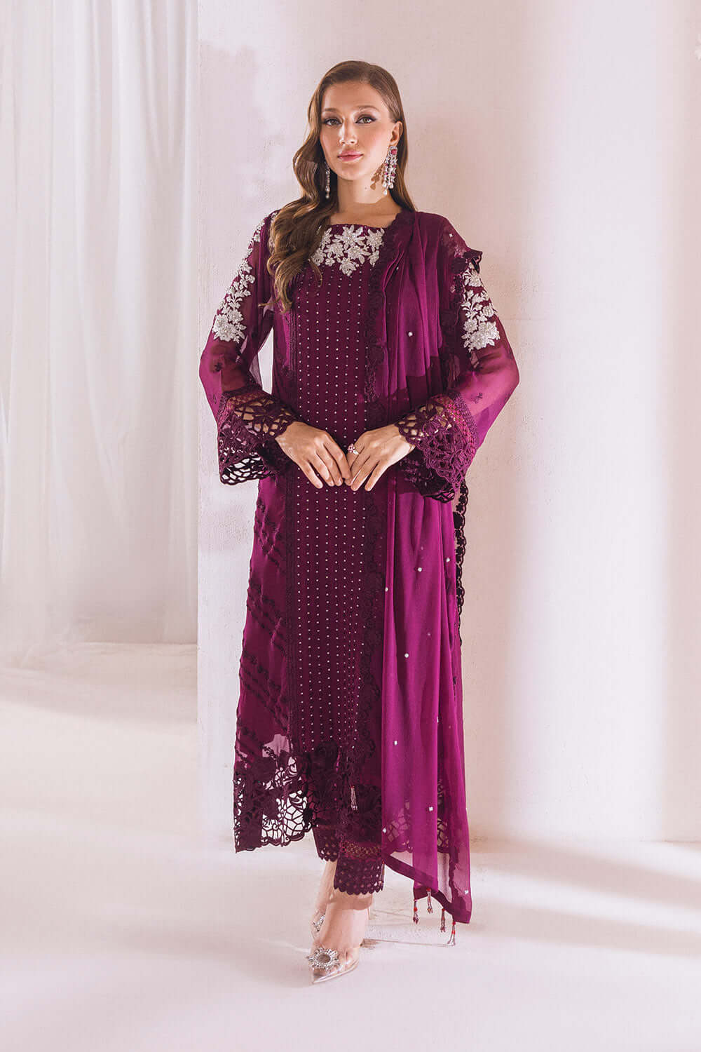 Azure 3 Piece Custom Stitched Suit - Purple - LB29540