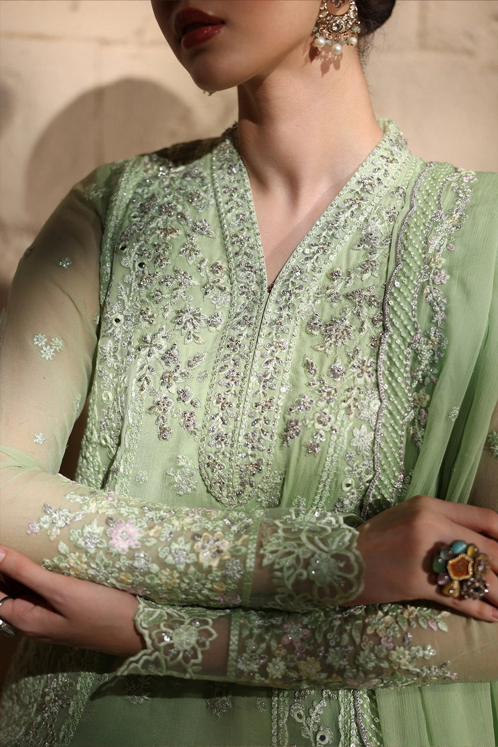 Azure 3 Piece Custom Stitched Suit - Green - LB31079