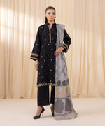 Libasco Sapphire 3 Piece Custom Stitched Suit - Black - LB288582