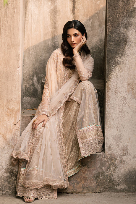 Azure 3 Piece Custom Stitched Suit - Beige - LB288944