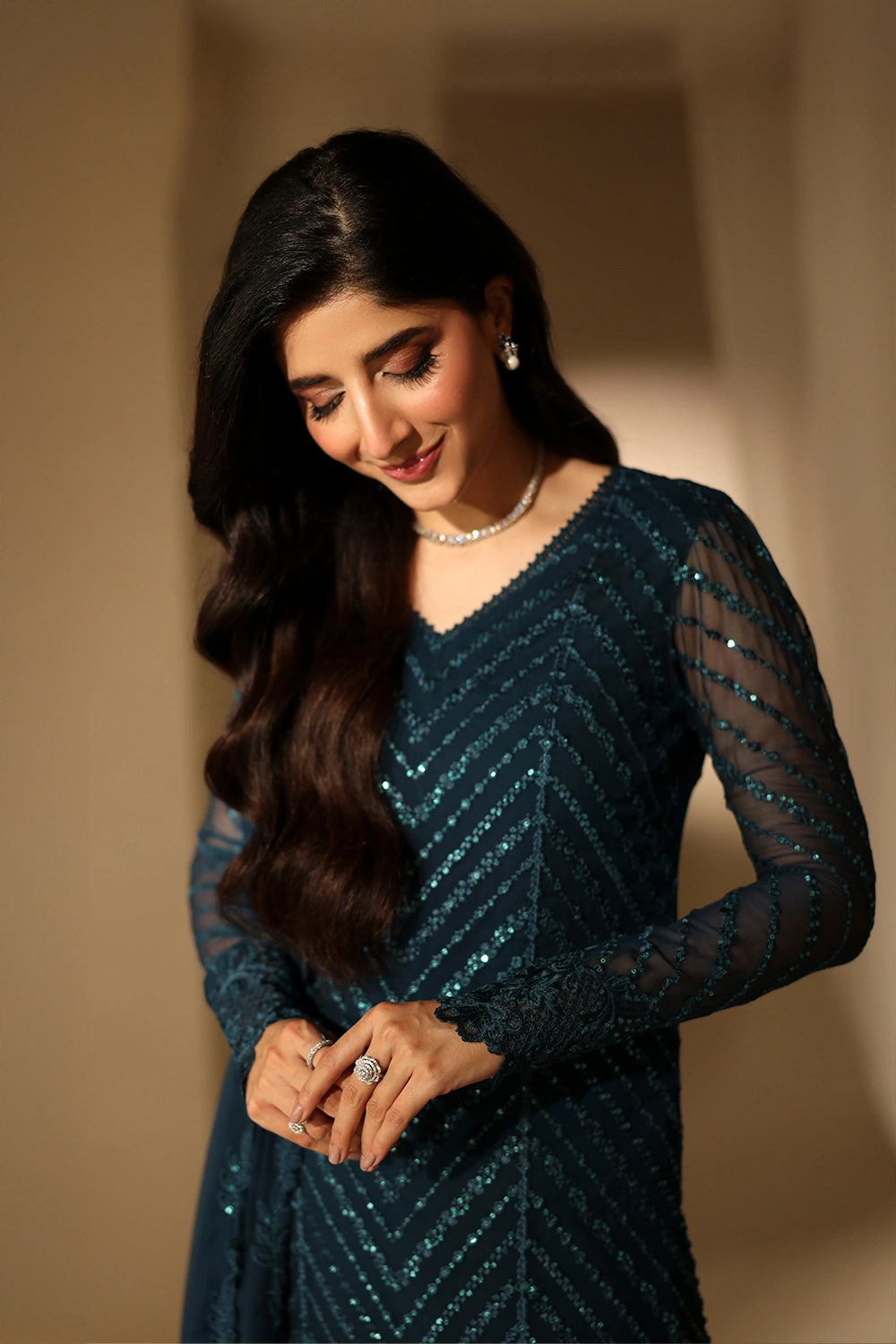 Azure 3 Piece Custom Stitched Suit - Teal Blue - LB31138