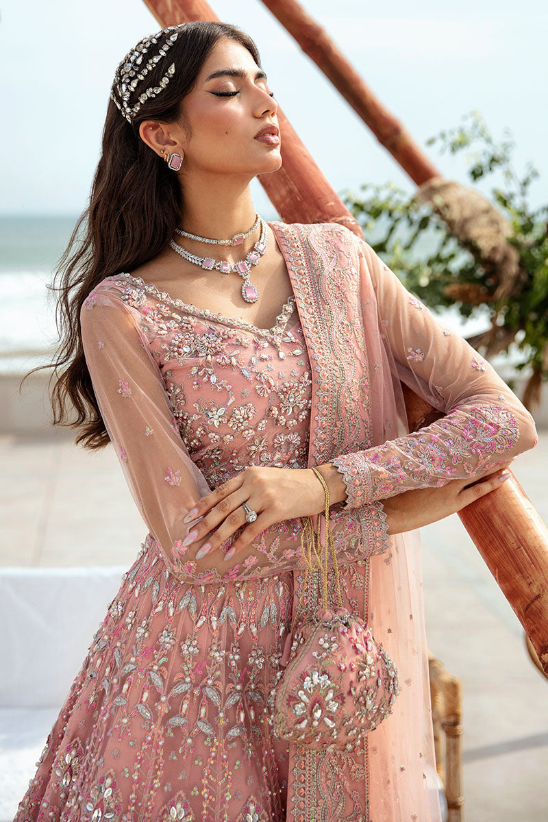 Gulaal 3 Piece Custom Stitched Suit - Pink - LB287970