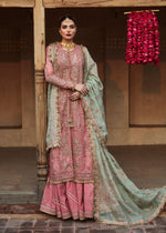 Libasco Hussain Rehar 3 Piece Custom Stitched Suit - Pink - LB288331