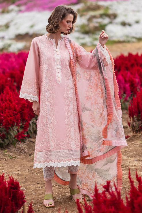 Mushq 3 Piece Custom Stitched Suit - Pink - LB286746