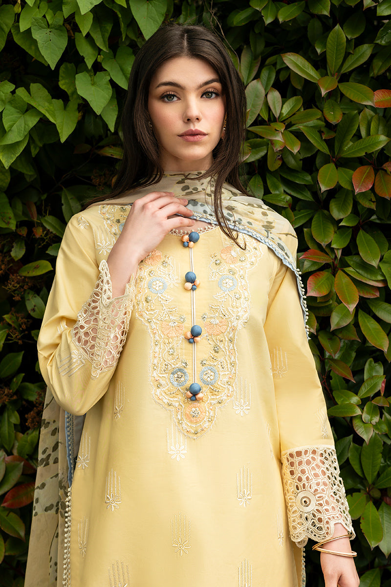 Mushq 3 Piece Custom Stitched Suit - Yellow - LB287399