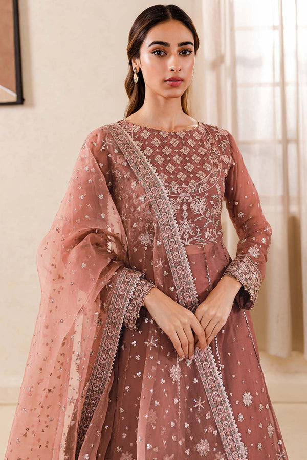 Farasha 3 Piece Custom Stitched Suit - Peach - LB287460