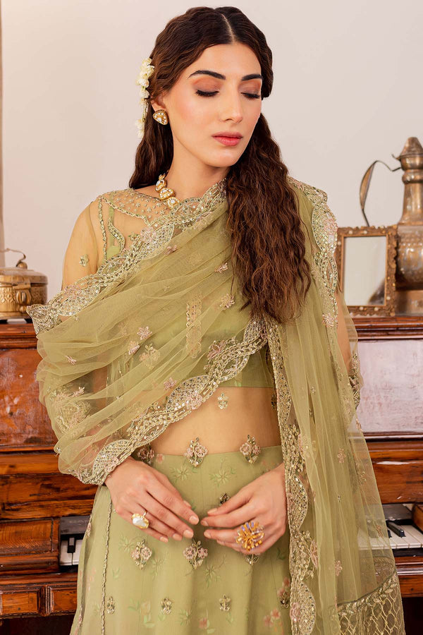 Farasha 3 Piece Custom Stitched Suit - Green - LB287453