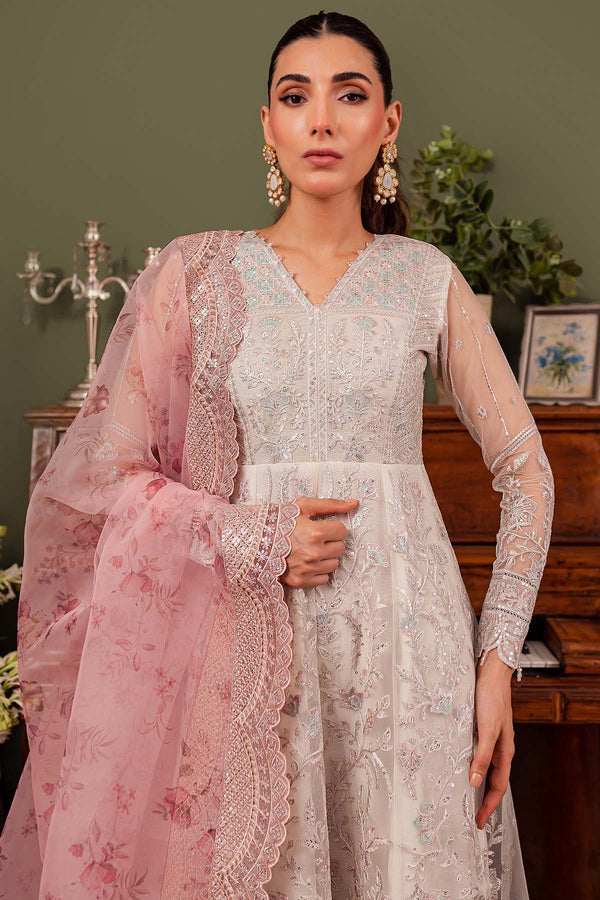 Farasha 3 Piece Custom Stitched Suit - Off-White - LB287452