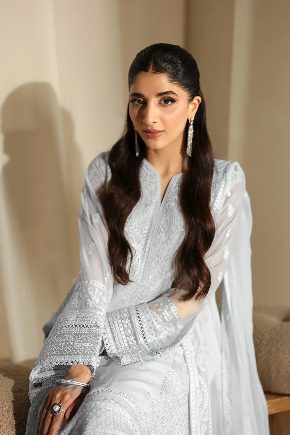 Azure 3 Piece Custom Stitched Suit - Blue - LB31146