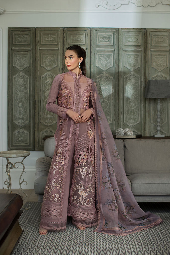 Sobia Nazir 3 Piece Custom Stitched Suit - Purple - LB286496