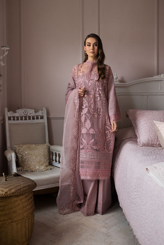 Sobia Nazir 3 Piece Custom Stitched Suit - Pink - LB286506