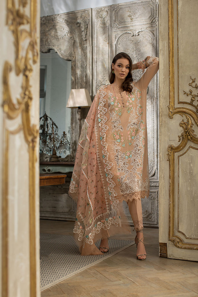 Sobia Nazir 3 Piece Custom Stitched Suit - Pink - LB286517