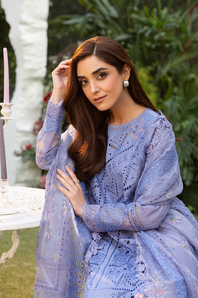 Sobia Nazir 3 Piece Custom Stitched Suit - Purple - LB29363