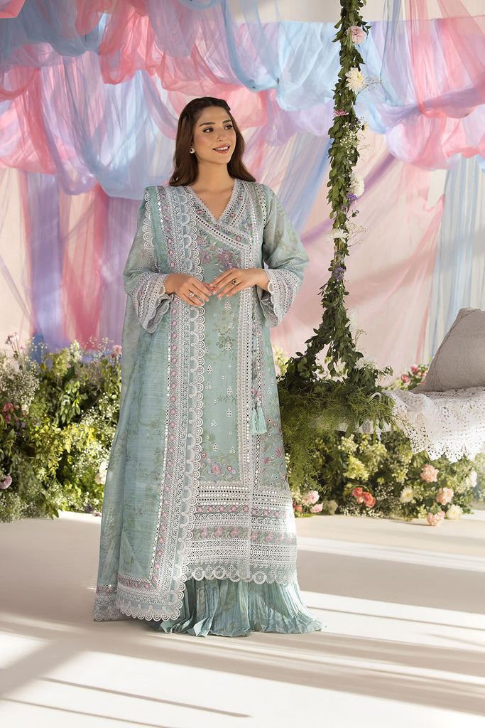 Sobia Nazir 3 Piece Custom Stitched Suit - Green - LB29370