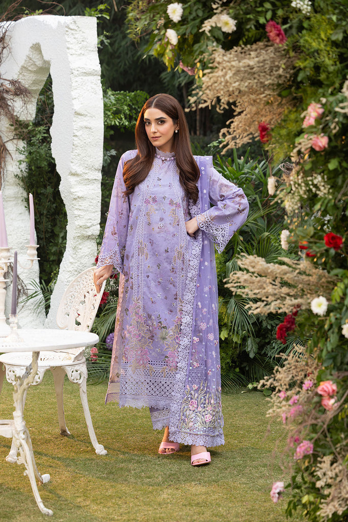 Sobia Nazir 3 Piece Custom Stitched Suit - Purple - LB29373