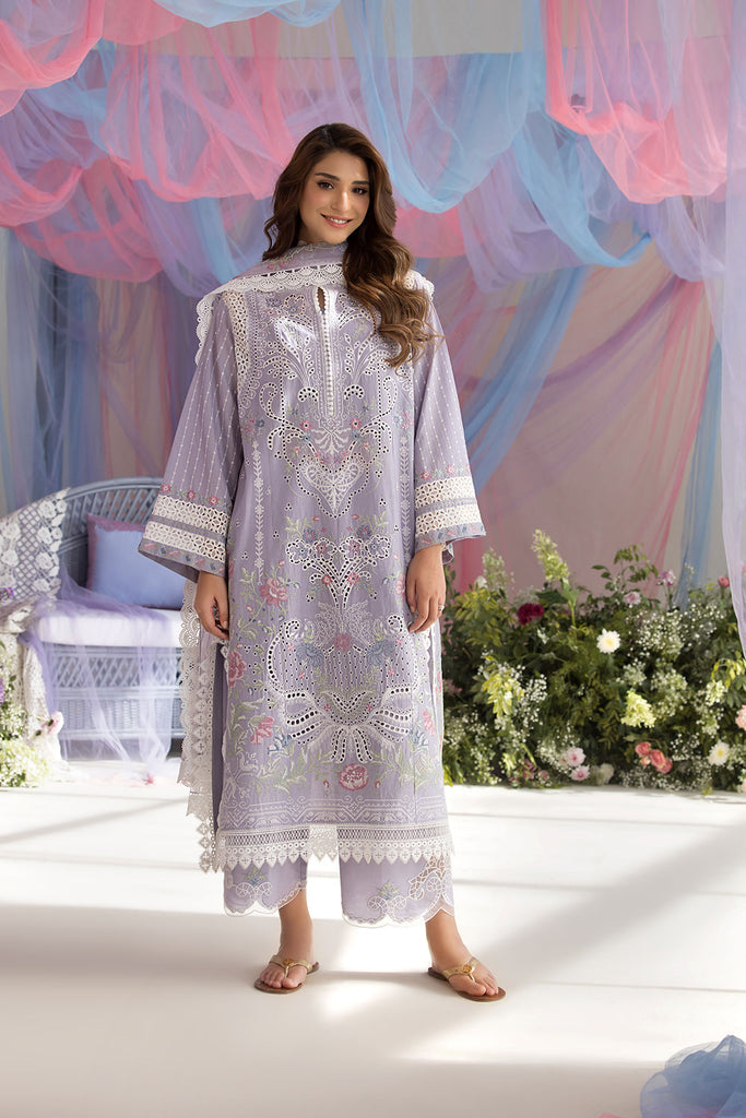 Sobia Nazir 3 Piece Custom Stitched Suit - Purple - LB29354