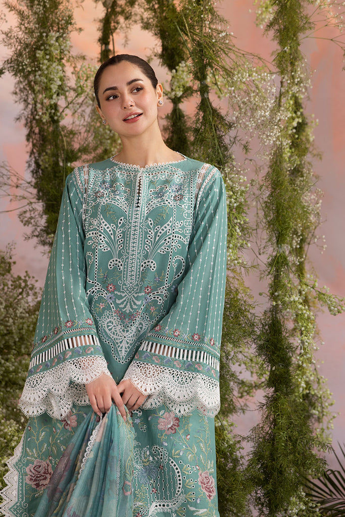 Sobia Nazir 3 Piece Custom Stitched Suit - Green - LB29353