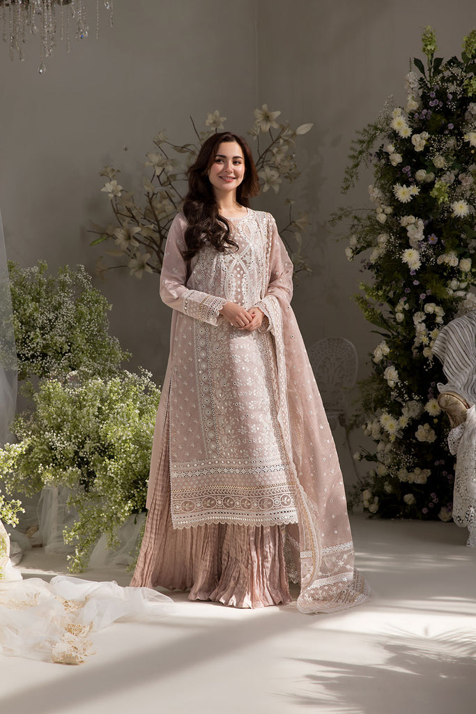 Sobia Nazir 3 Piece Custom Stitched Suit - Beige - LB29362