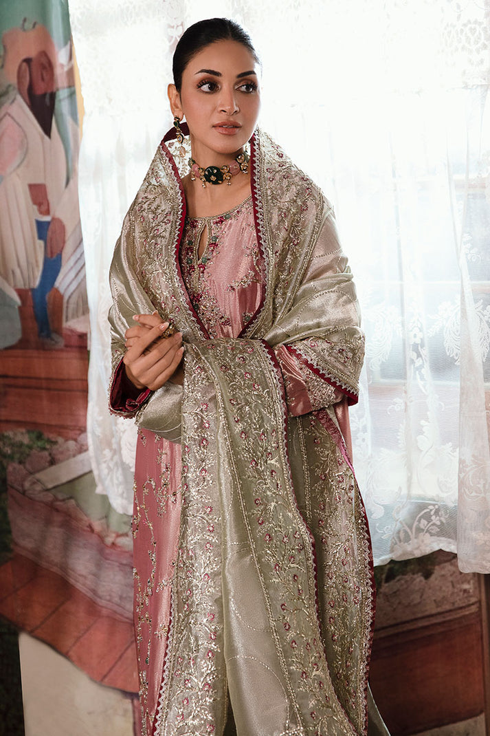 Mushq 3 Piece Pret Suit - Pink - LB30482