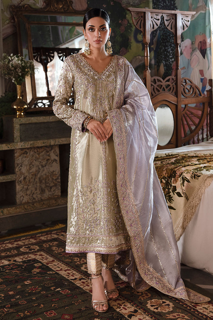 Mushq 3 Piece Pret Suit - Mint Green - LB30481