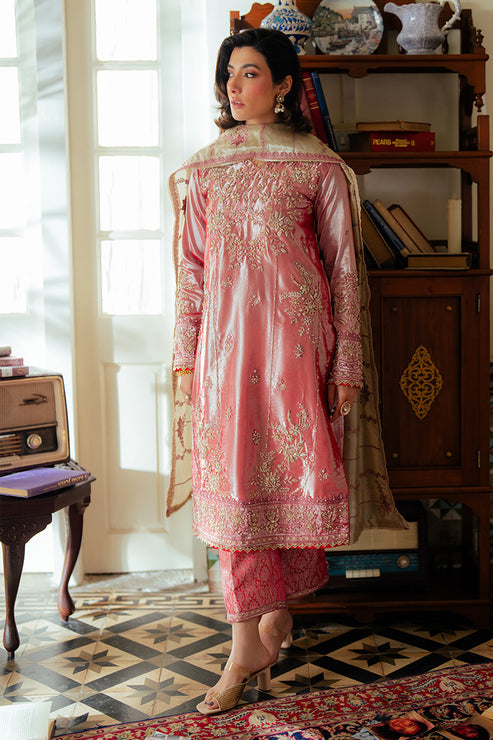 Mushq 3 Piece Pret Suit - Pink - LB29033