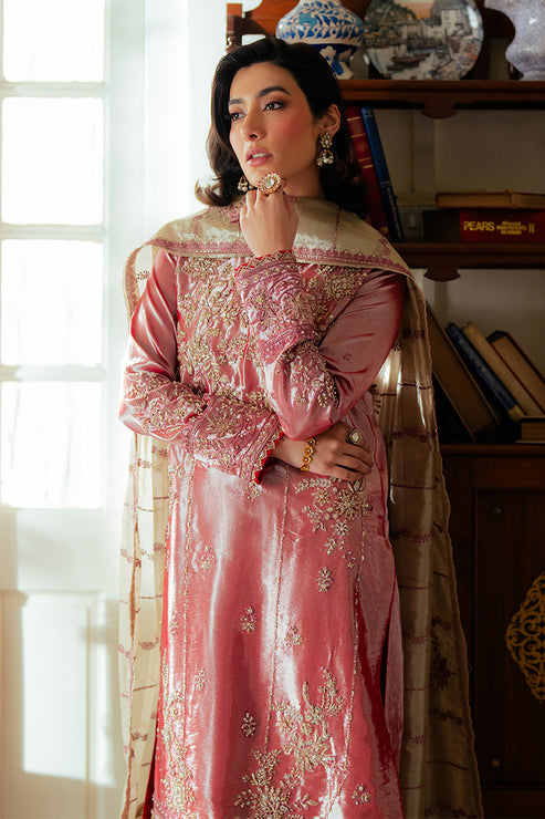 Mushq 3 Piece Pret Suit - Pink - LB29033