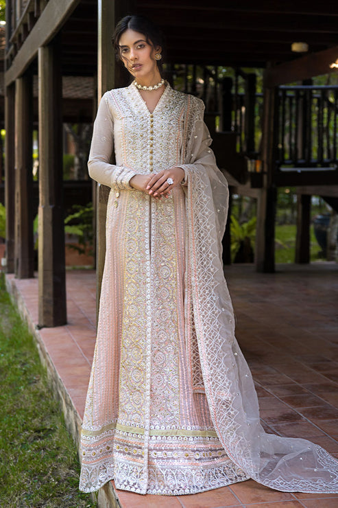 Mushq 3 Piece Custom Stitched Suit - Peach - LB287504