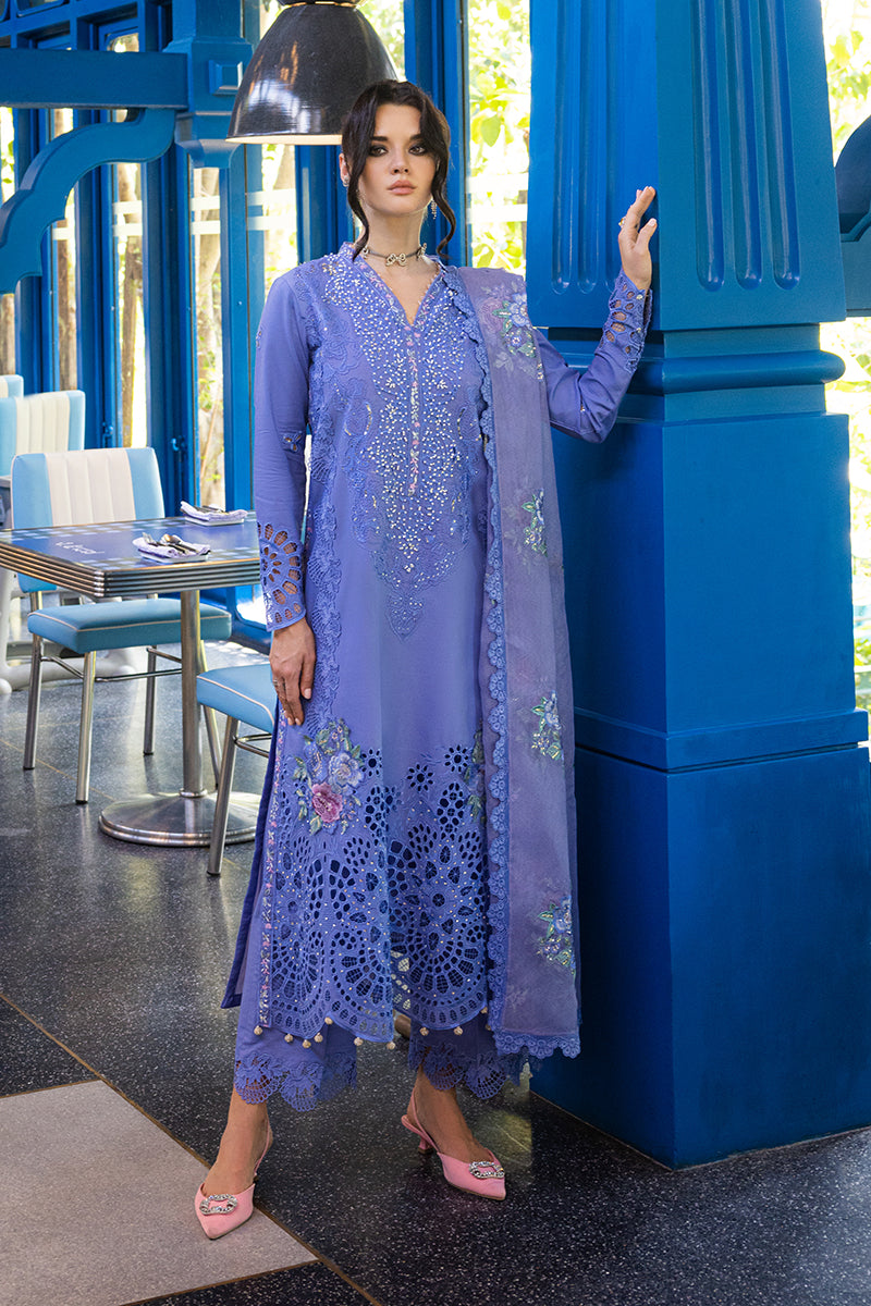 Mushq 3 Piece Custom Stitched Suit - Blue - LB286737