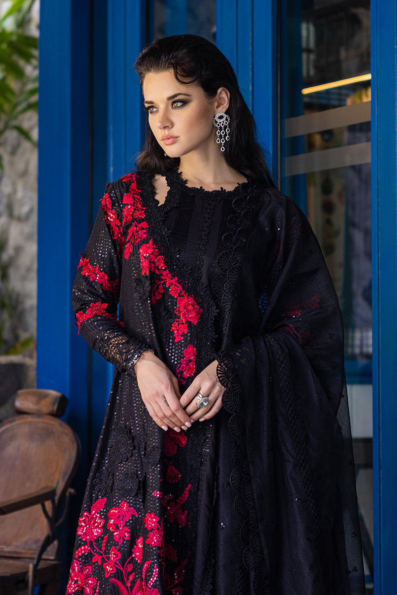 Mushq 3 Piece Custom Stitched Suit - Black - LB286742