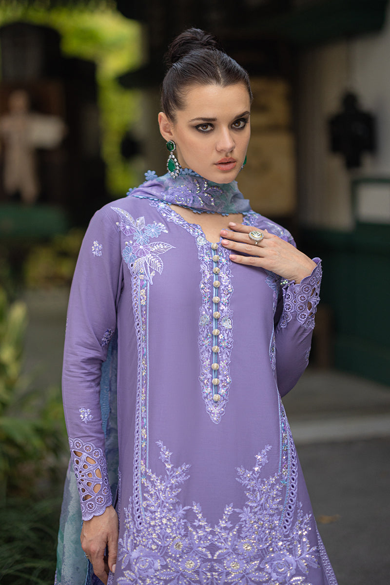 Mushq 3 Piece Custom Stitched Suit - Purple - LB286741