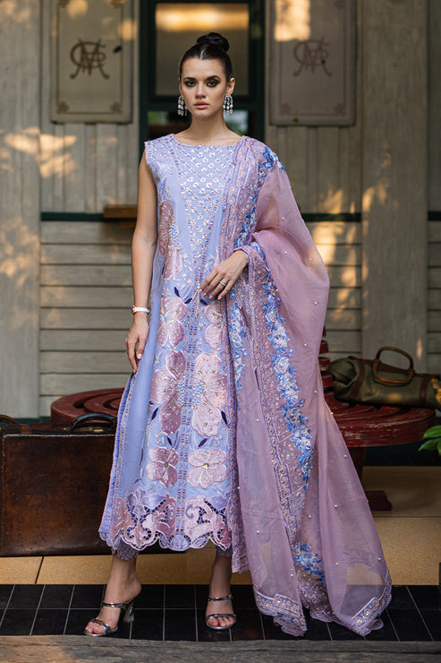 Mushq 3 Piece Custom Stitched Suit - Purple - LB286735