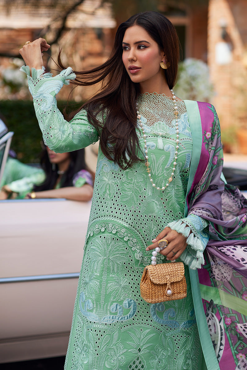 Mushq 3 Piece Custom Stitched Suit - Green - LB286411