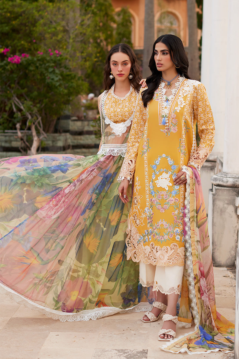 Mushq 3 Piece Custom Stitched Suit - Yellow - LB286401