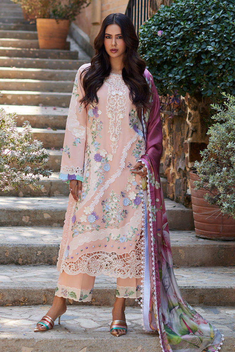 Mushq 3 Piece Custom Stitched Suit - Pink - LB286409