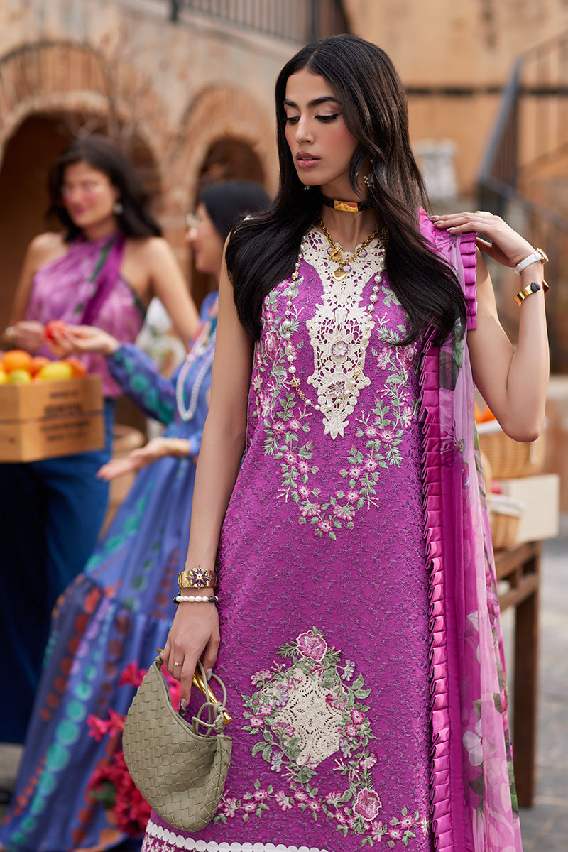 Mushq 3 Piece Custom Stitched Suit - Purple - LB286405