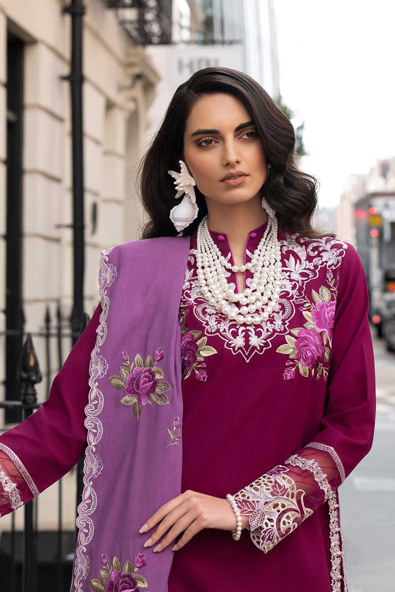 Mushq 3 Piece Custom Stitched Suit - Purple - LB284340