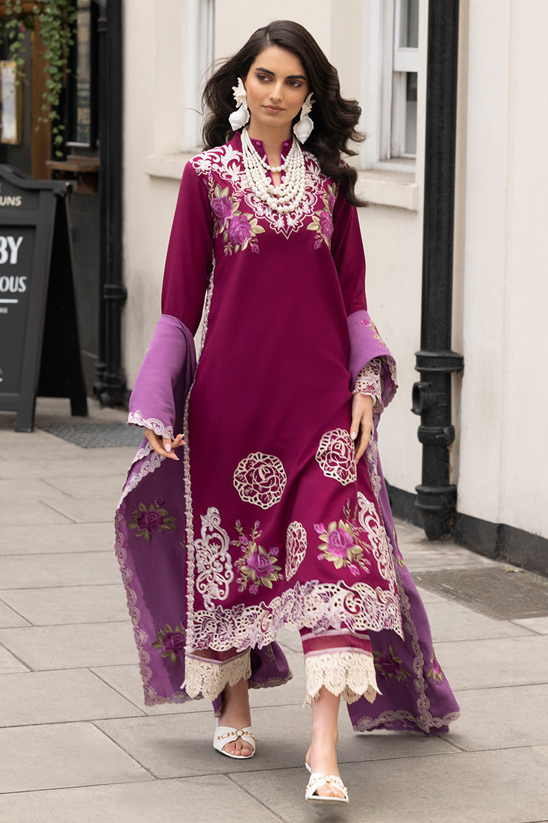 Mushq 3 Piece Custom Stitched Suit - Purple - LB284340