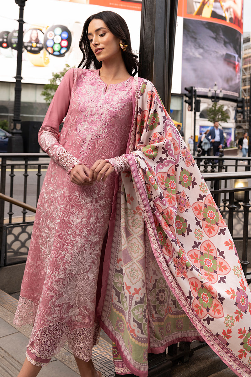 Mushq 3 Piece Custom Stitched Suit - Pink - LB284346