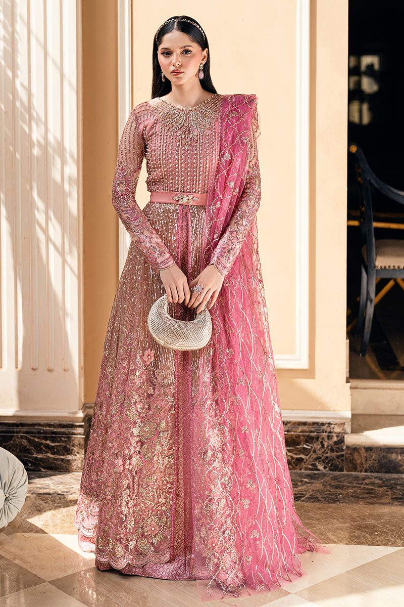 Mushq 3 Piece Custom Stitched Suit - Pink - LB289191