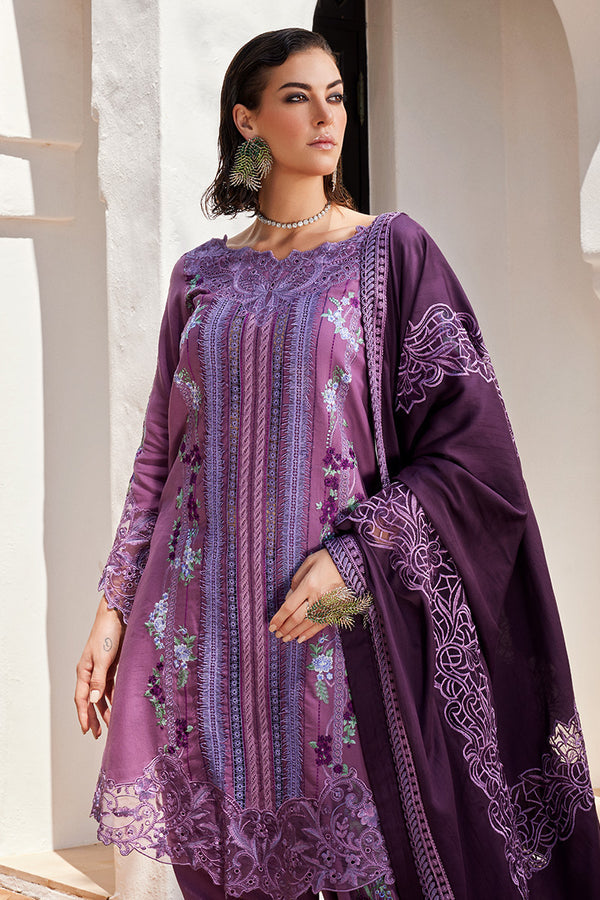 Mushq 3 Piece Custom Stitched Suit - Purple - LB284937